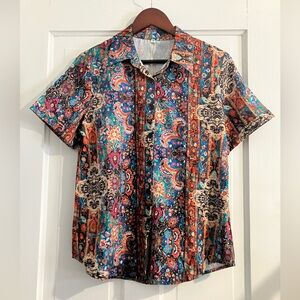 NWT Paisley Button Up